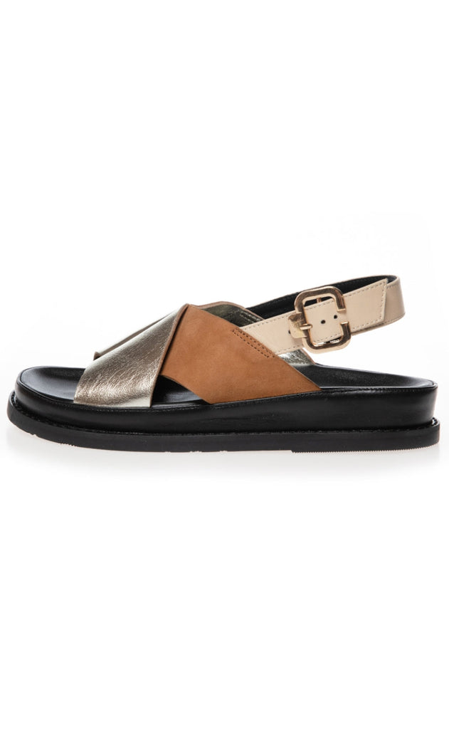 Copenhagen Shoes Sandaler - New Stronger - Gold/Safari