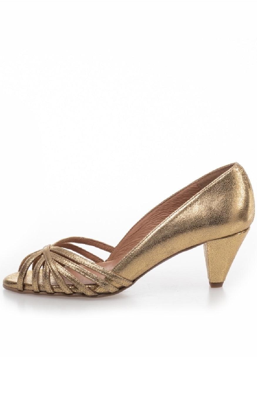 Copenhagen Shoes Stiletter - All I Need - Gold Platino