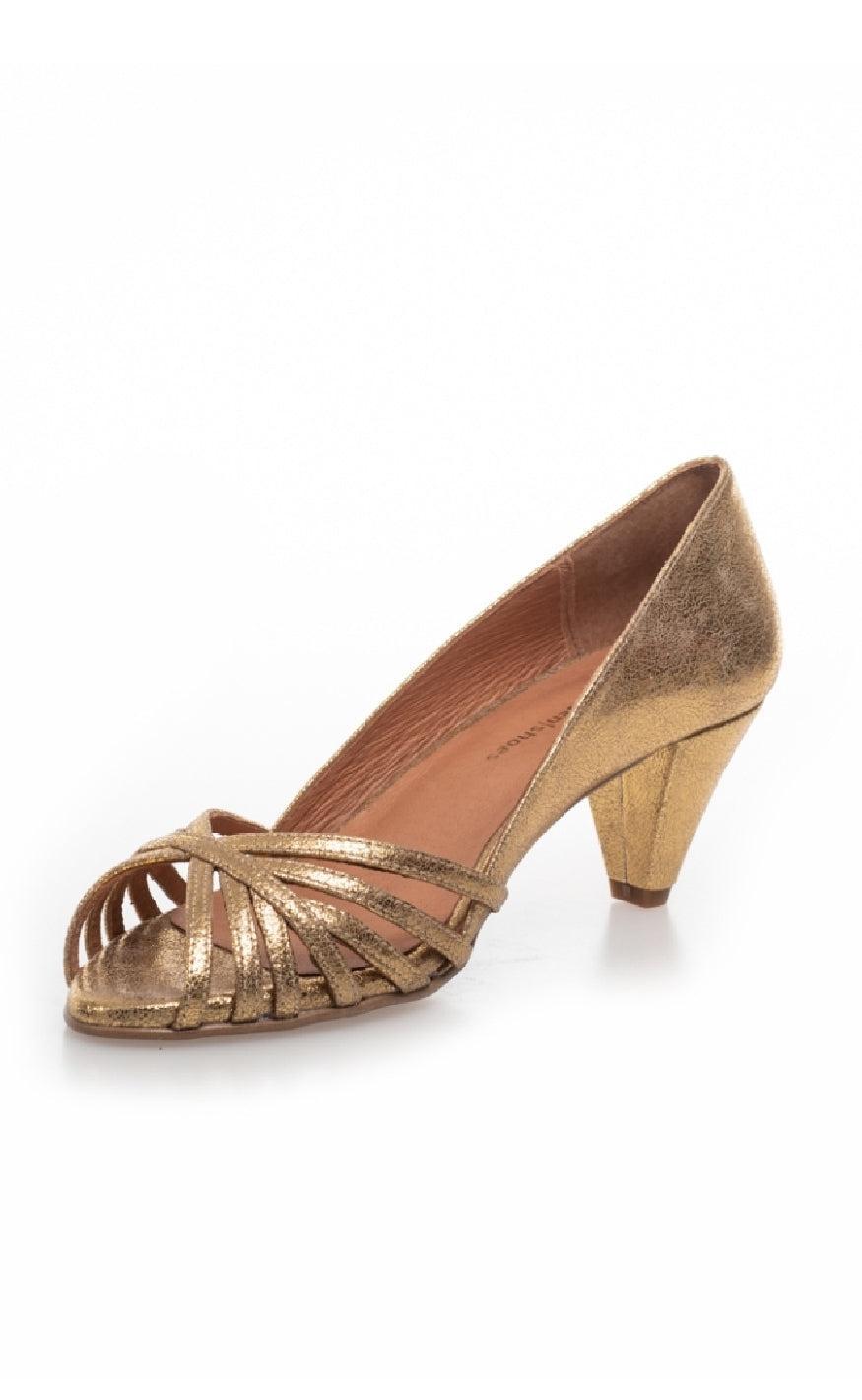 Copenhagen Shoes Stiletter - All I Need - Gold Platino