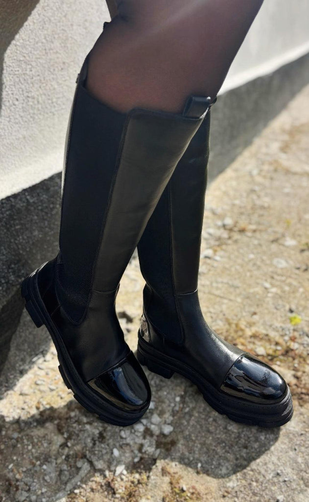 Copenhagen Shoes Støvle - Follow Me - Black Patent