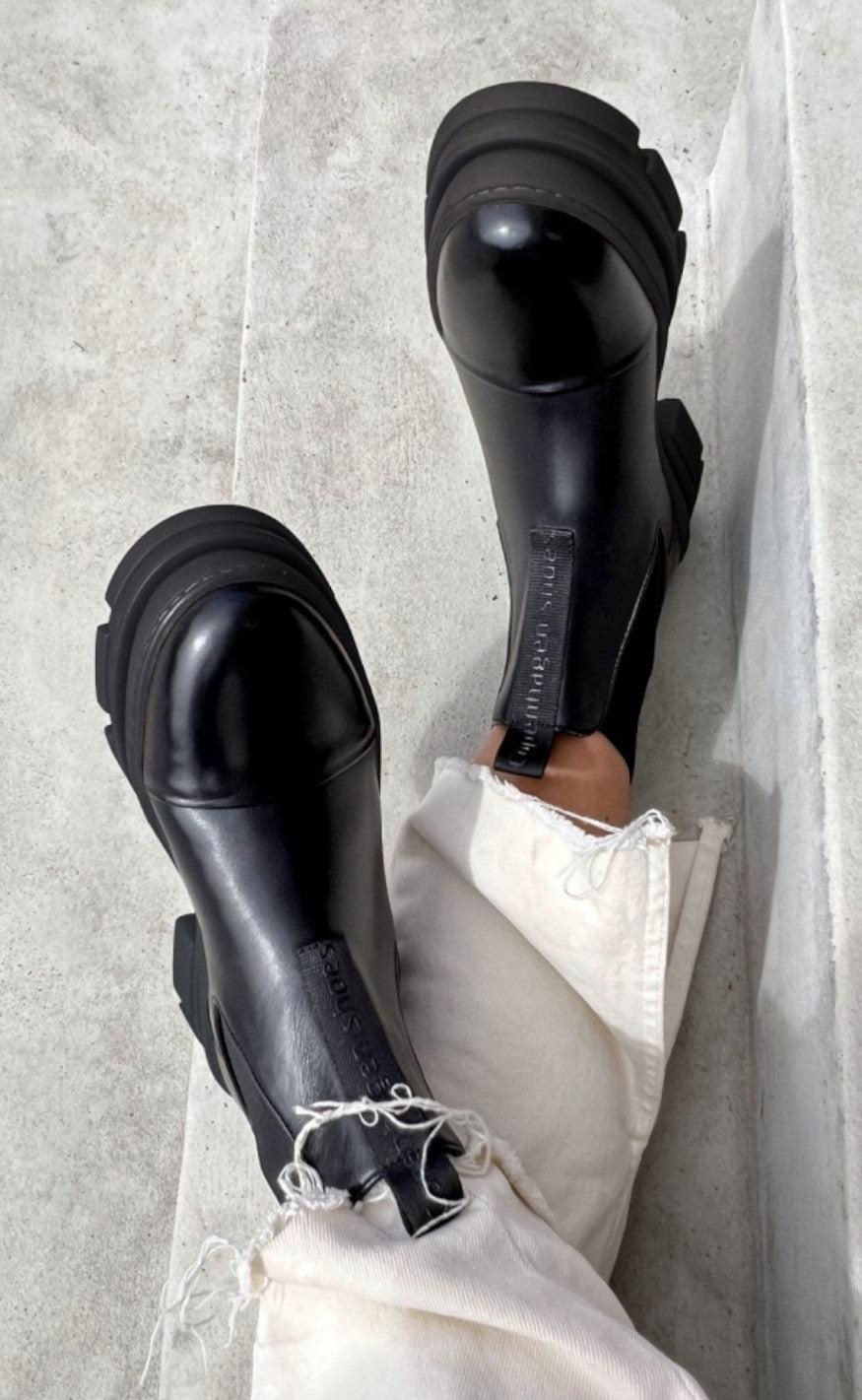 Copenhagen Shoes Støvle - You And Me Low - Black (With Black Sole)