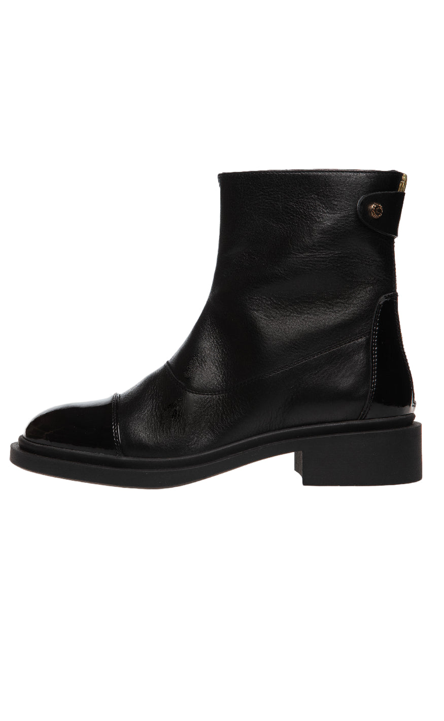 Copenhagen Shoes Støvler - As You See - Black W. Patent Toe