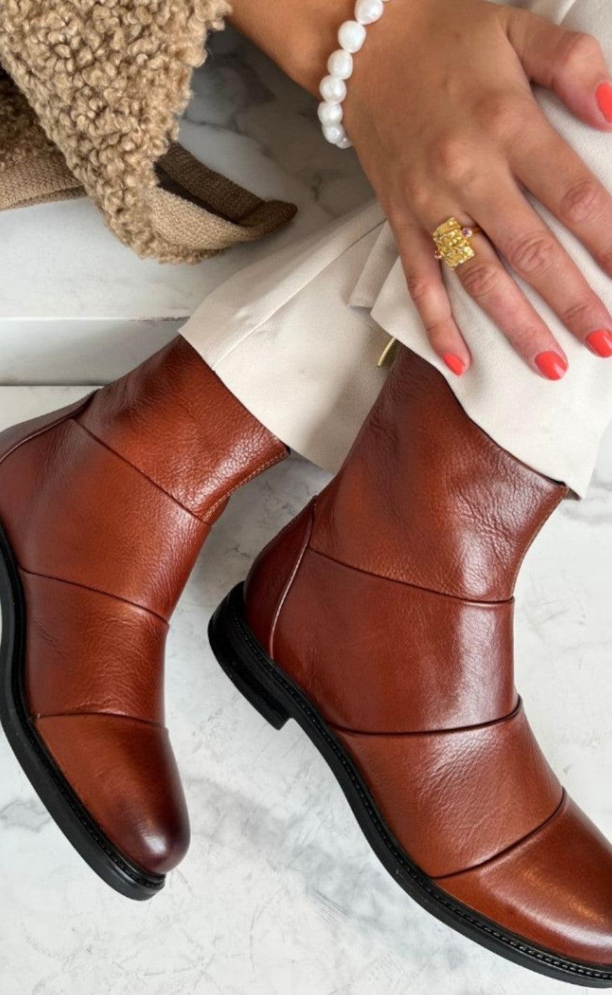 Copenhagen Shoes Støvler - Stephanie - Cognac