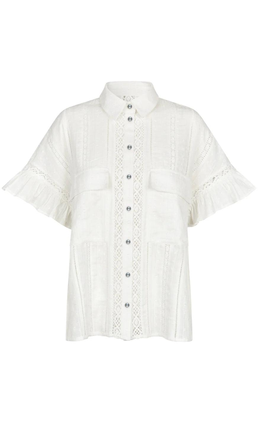 Cras Bluse - Barbera - White