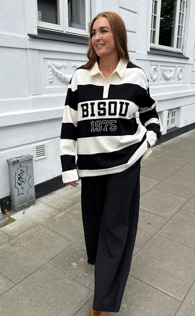 Cras Bluse - Bisou - Black White Stripe