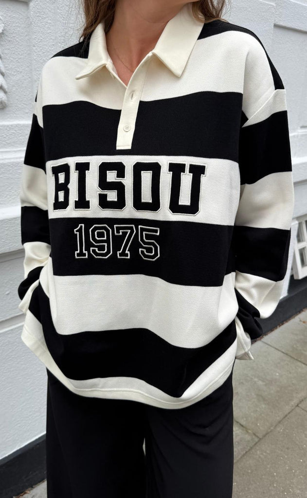 Cras Bluse - Bisou - Black White Stripe