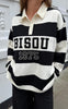Cras Bluse - Bisou - Black White Stripe