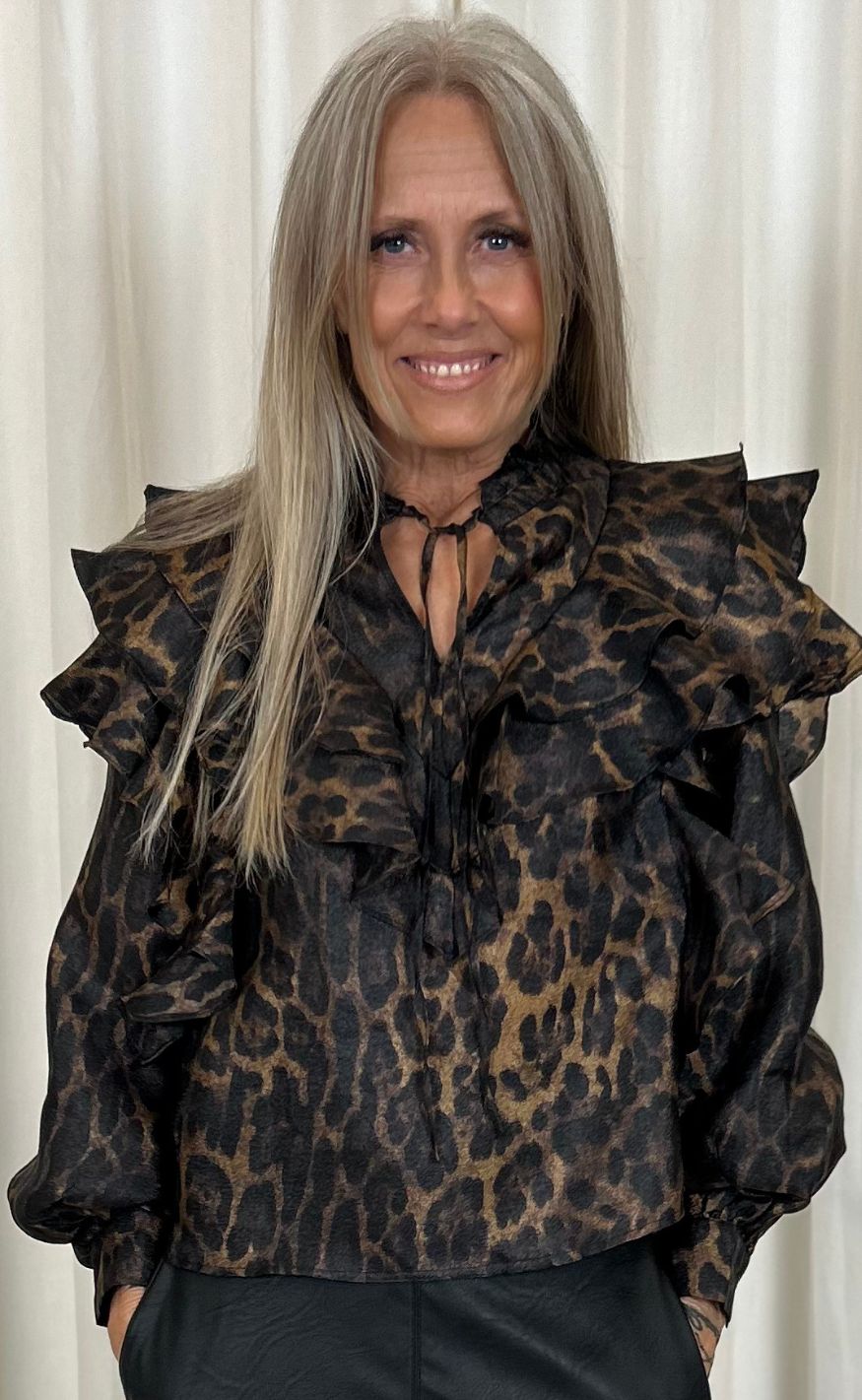 Cras Bluse - Sylvia - Hazy Leopard