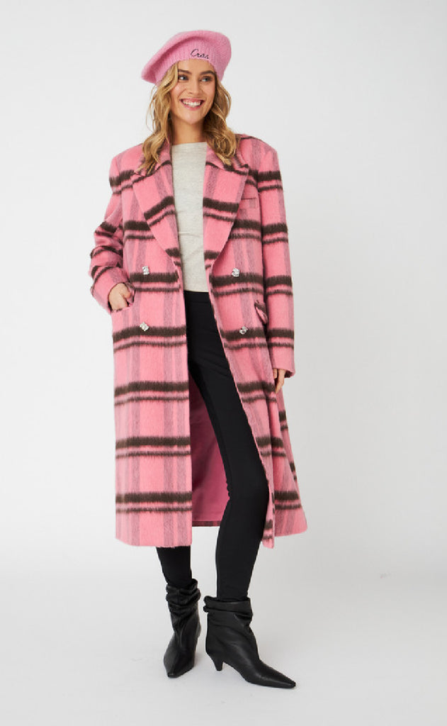 Cras Jakke - Sloane - Pink Check