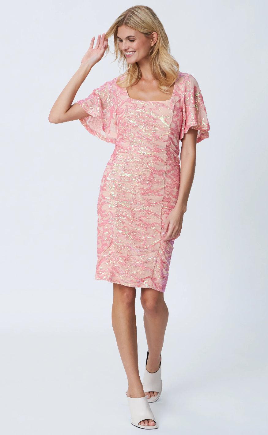 Cras Kjole - Clover - Coral Pink