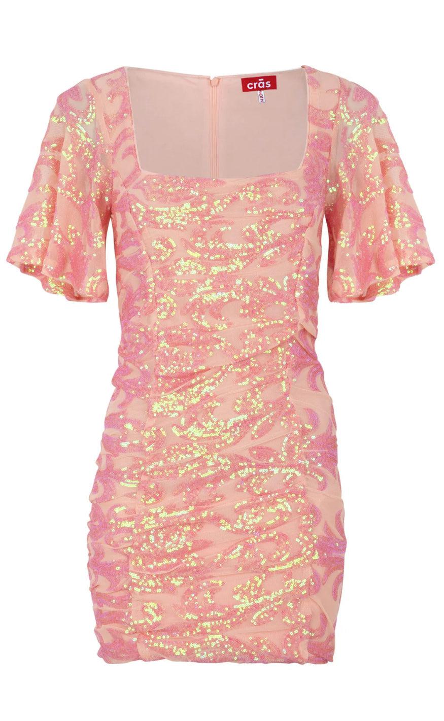 Cras Kjole - Clover - Coral Pink