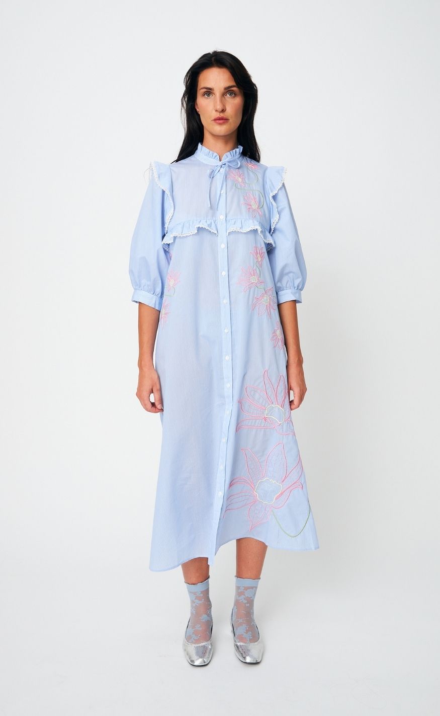 Cras Kjole - Cody - Light Blue Stripe