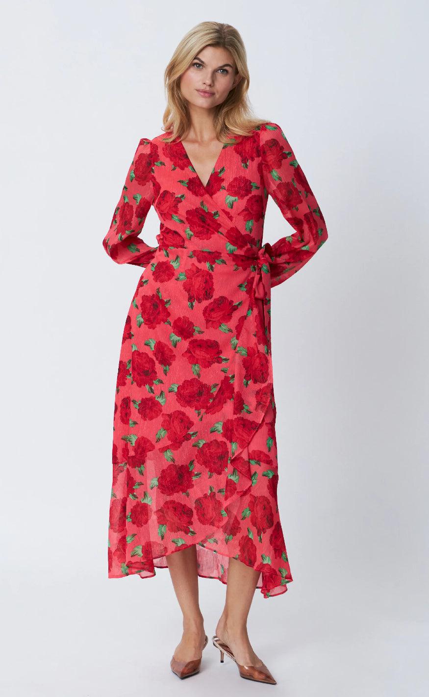 Cras Kjole - Luella - Coral Roses