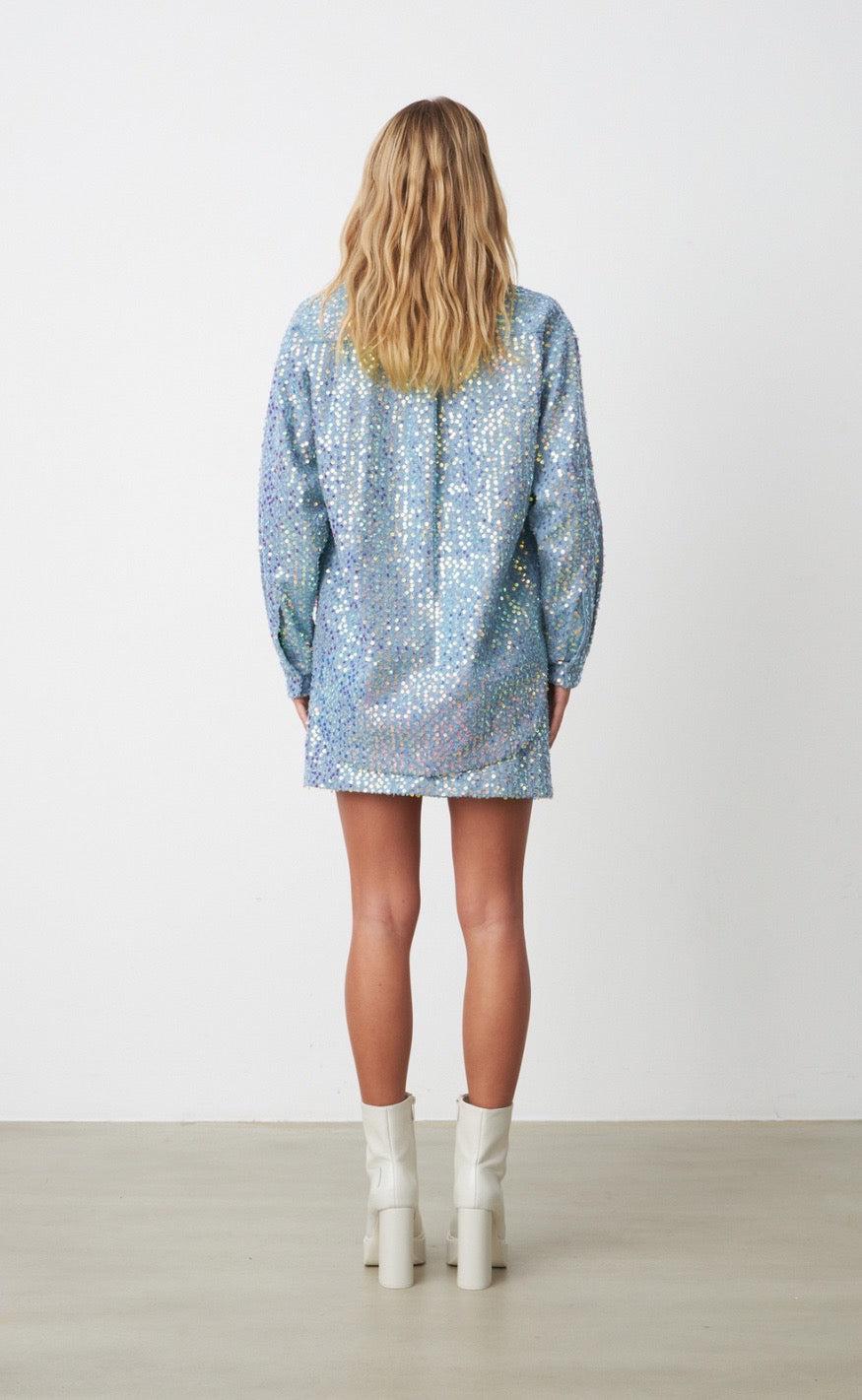 Cras Nederdel - North - Blue Glitter