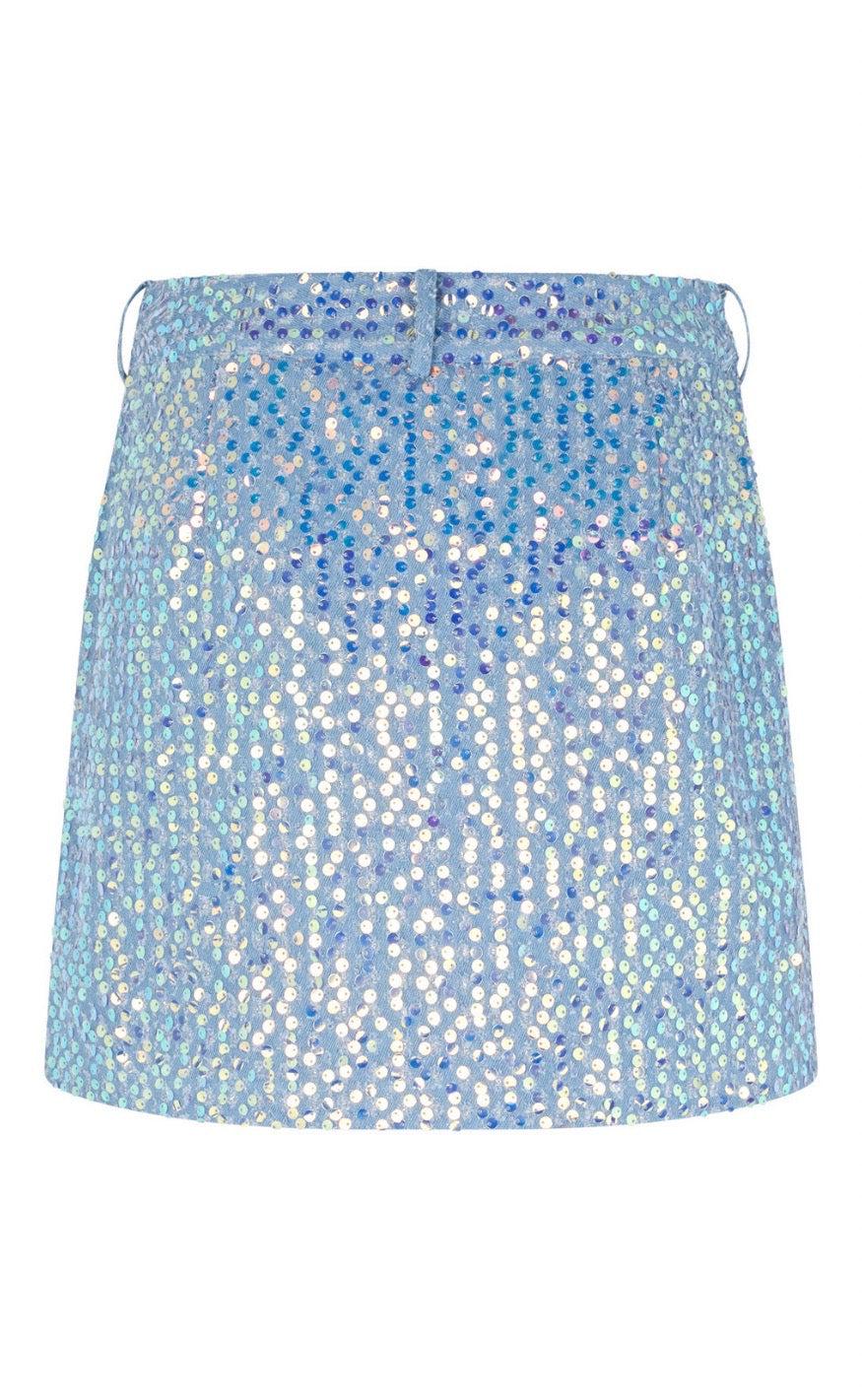 Cras Nederdel - North - Blue Glitter