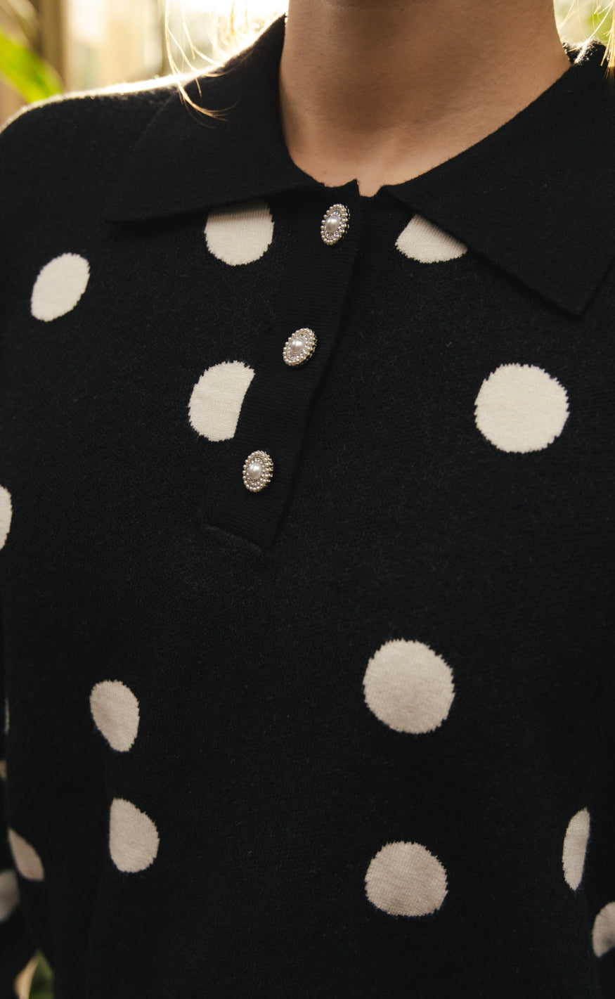 Cras Pullover - Love - Black White Dot