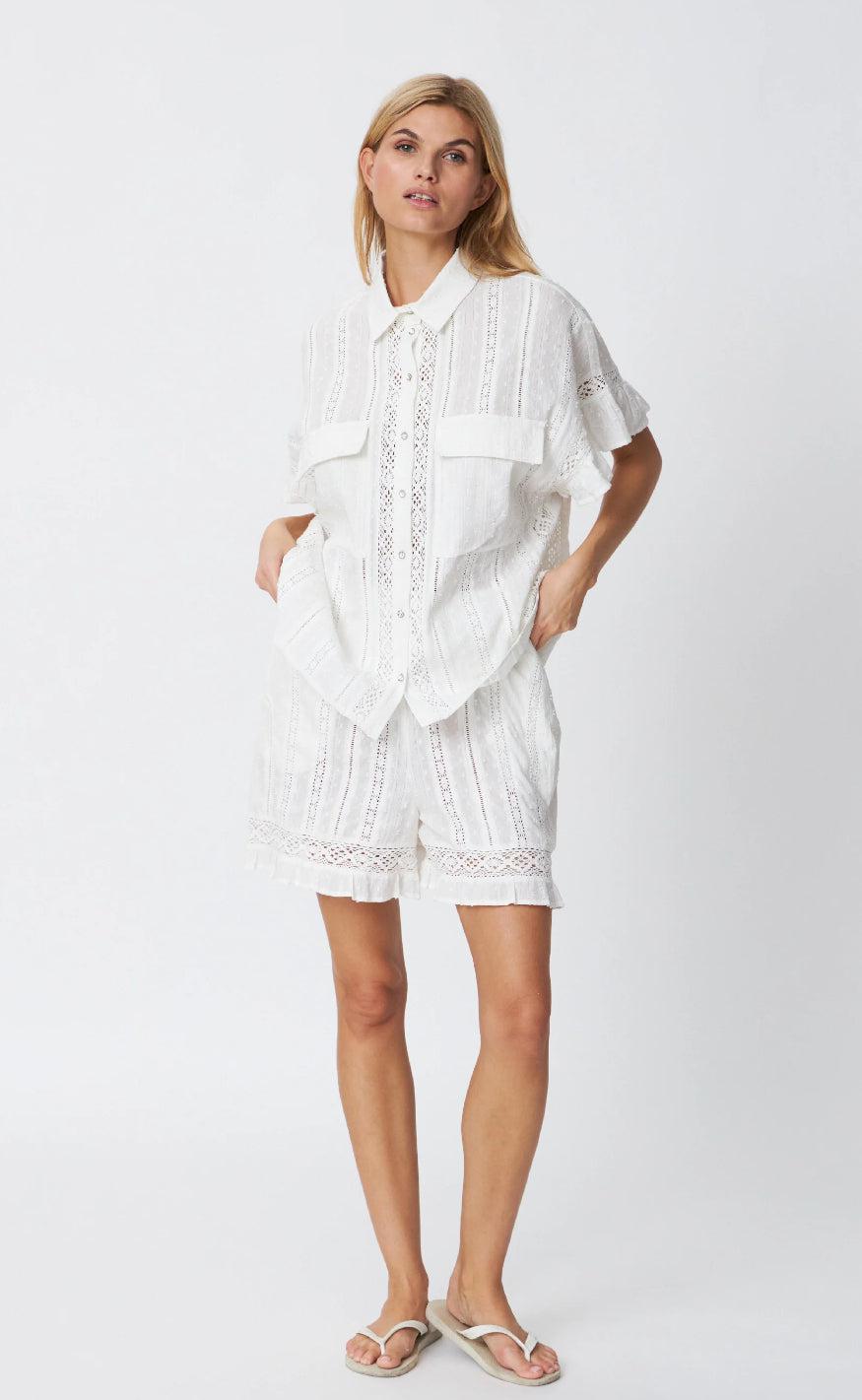Cras Shorts - Barbera - White