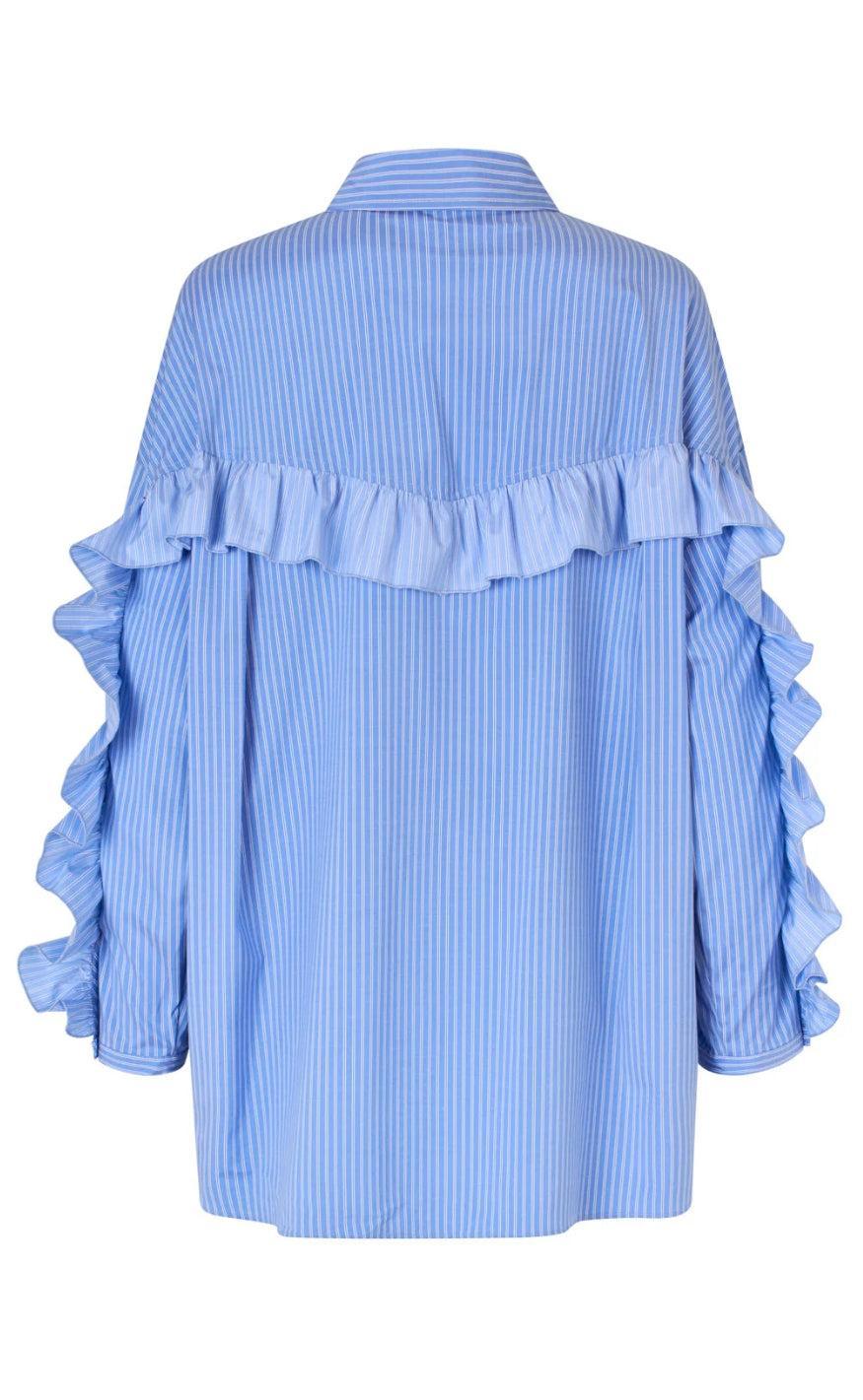 Cras Skjorte - Blooming - Blue Stripe