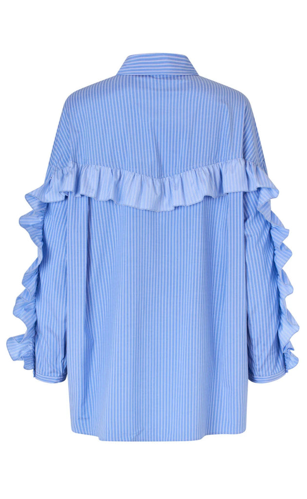 Cras Skjorte - Blooming - Blue Stripe