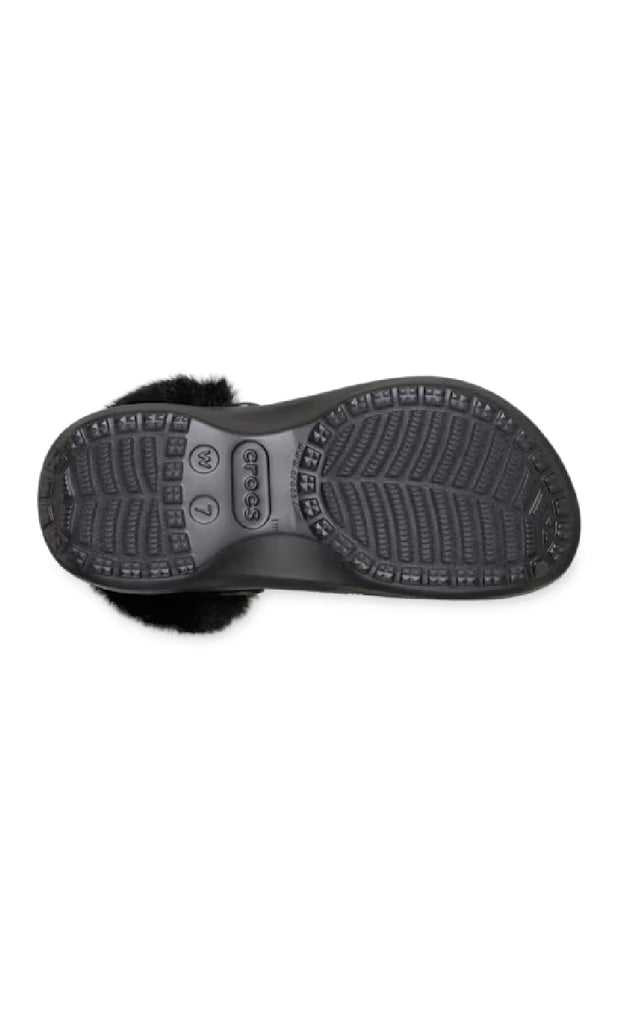 Crocs Træsko - Classic Platform Fuzz Lined - Black