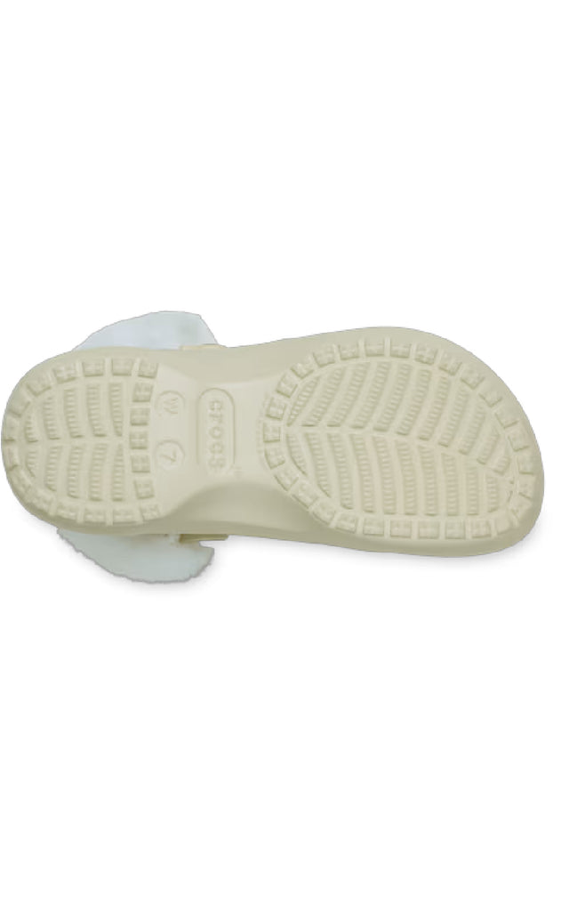 Crocs Træsko - Classic Platform Fuzz Lined - Bone