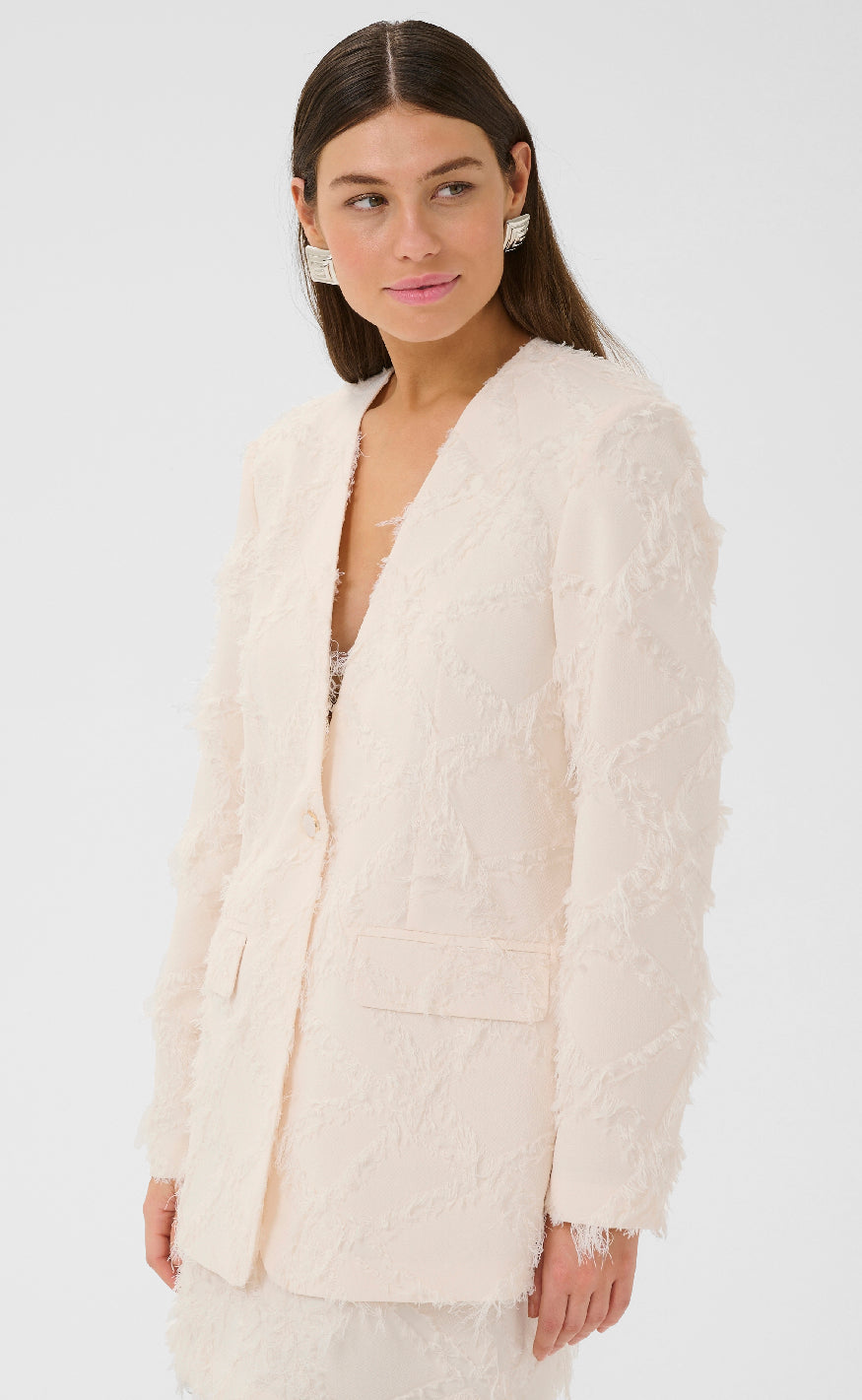 Culture Blazer - Hairy - Whitecap