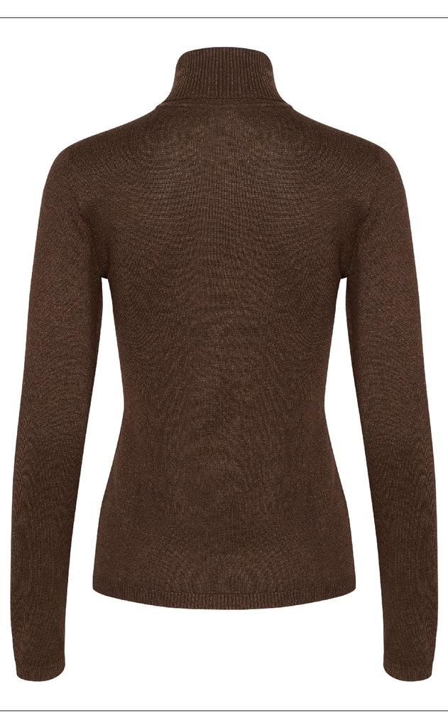 Culture Bluse - Annemarie High - Demitasse Melange