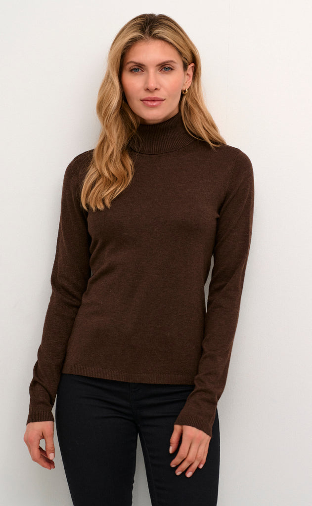 Culture Bluse - Annemarie High - Demitasse Melange