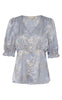 Culture Bluse - Casy - Beige/Silver Art