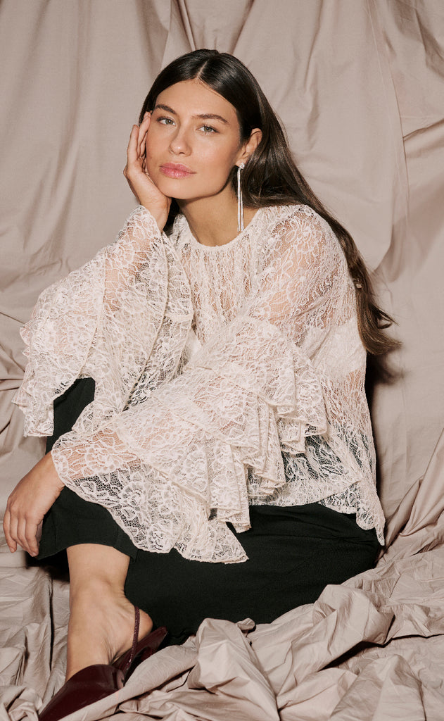 Culture Bluse - Clemency - Whitecap