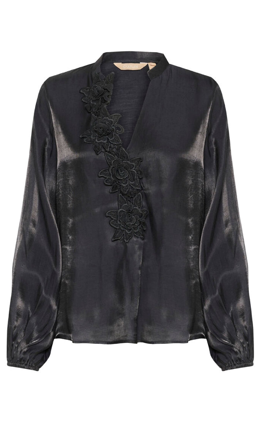 Culture Bluse - Fiola - Black