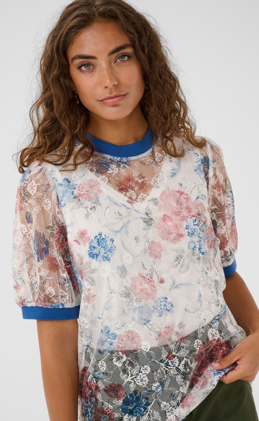 Culture Bluse - Hyndi SS - Multi Floral