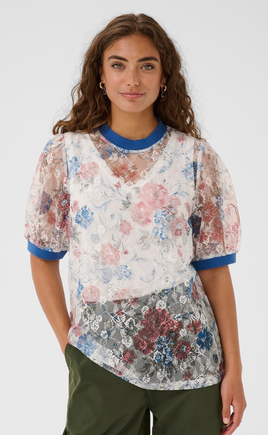 Culture Bluse - Hyndi SS - Multi Floral