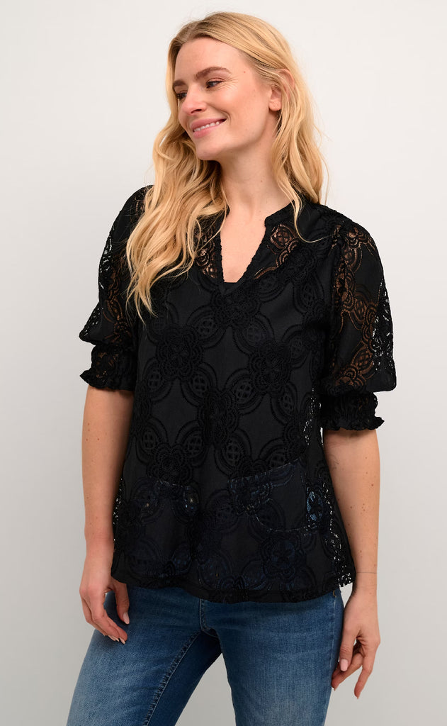 Culture Bluse - Olu SS - Black