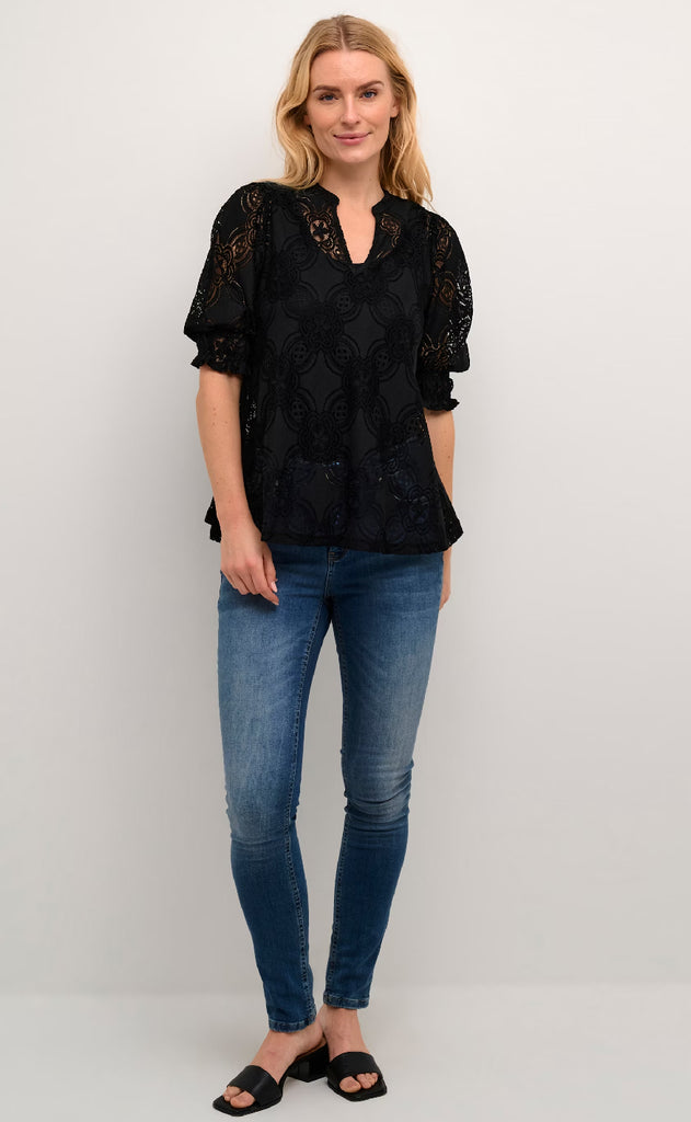 Culture Bluse - Olu SS - Black