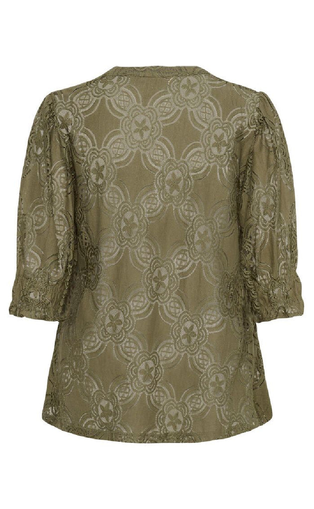 Culture Bluse - Olu SS - Dusky Green