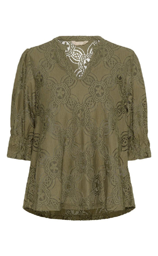 Culture Bluse - Olu SS - Dusky Green