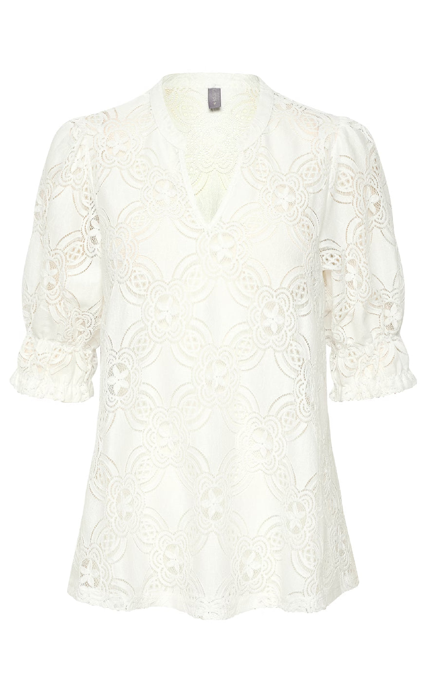 Culture Bluse - Olu SS - Spring Gardenia