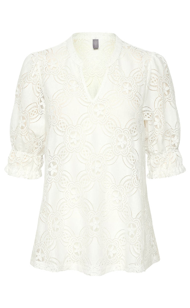 Culture Bluse - Olu SS - Spring Gardenia