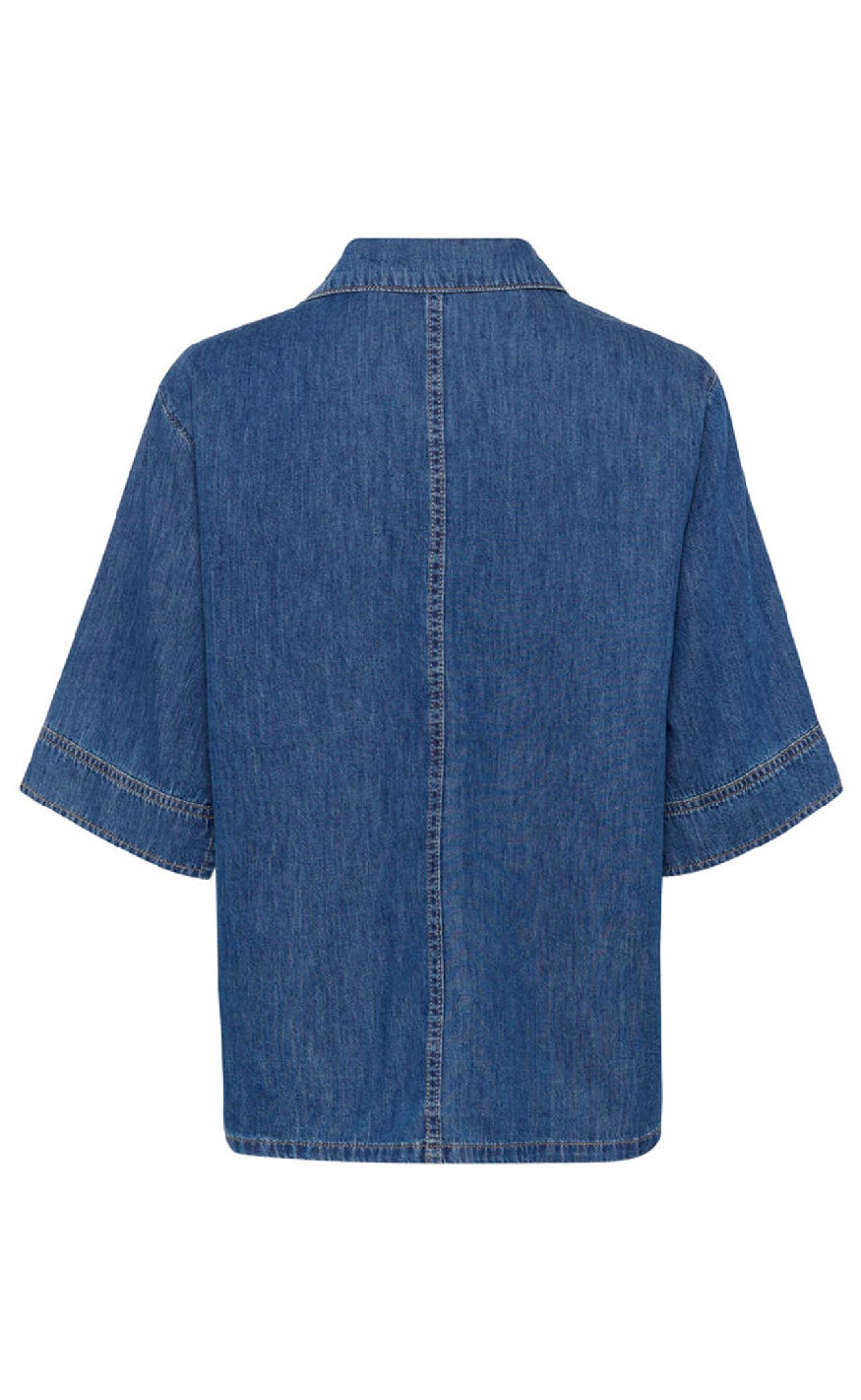 Culture Bluse - Pin Arpa - Dark Blue Wash