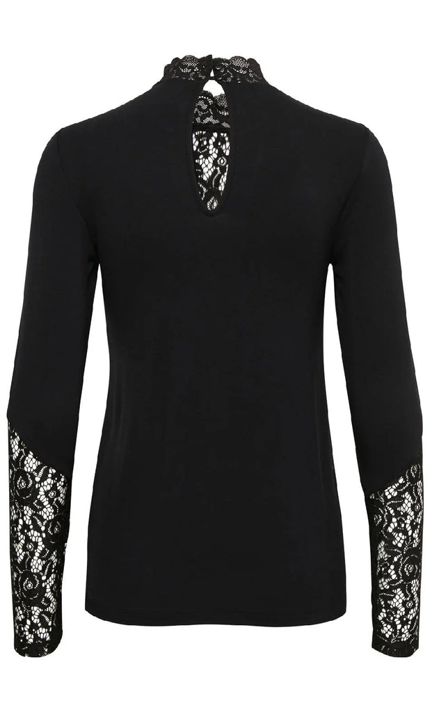 Culture Bluse - Poppy Lace - Black