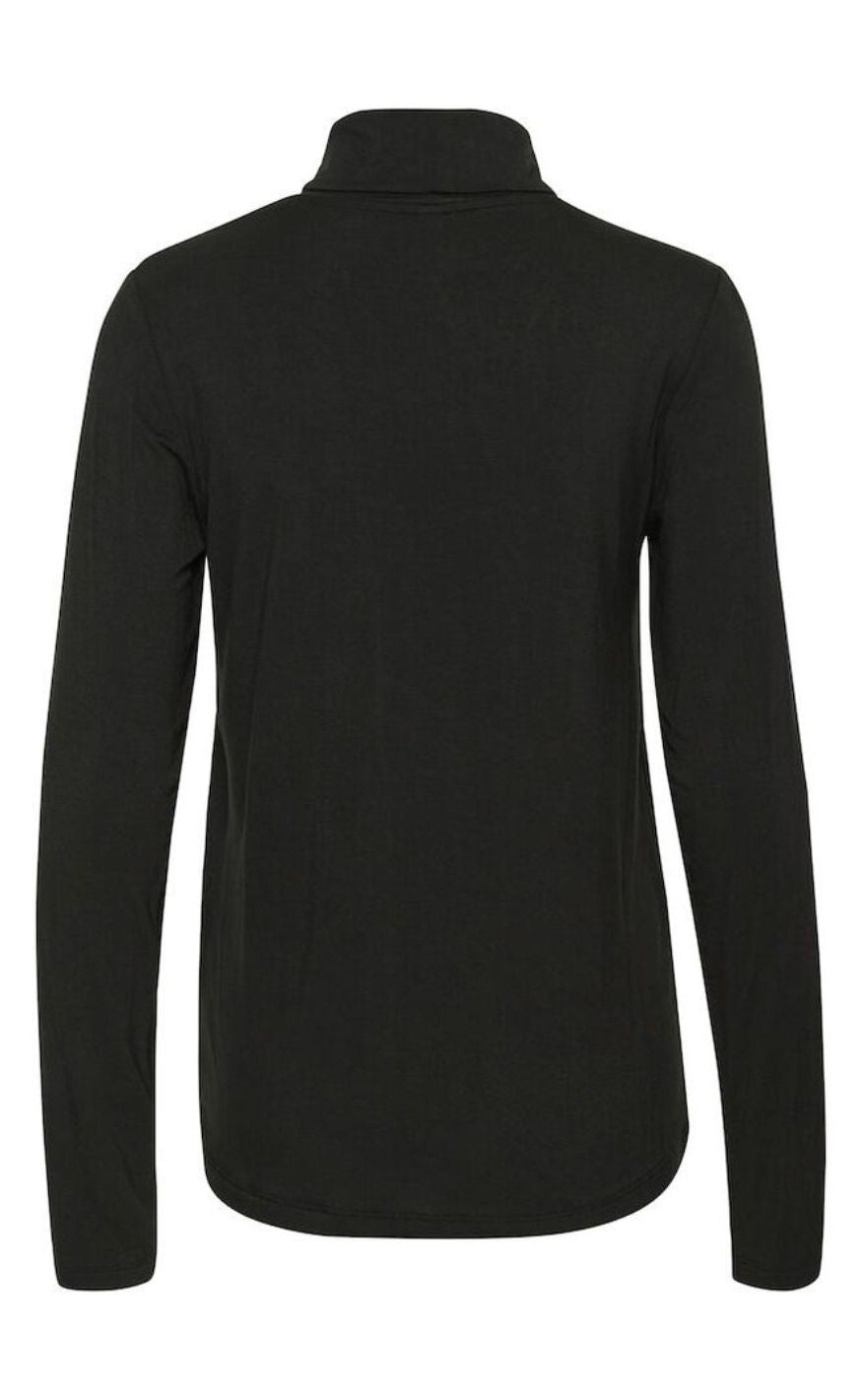 Culture Bluse - Poppy Rollneck - Black