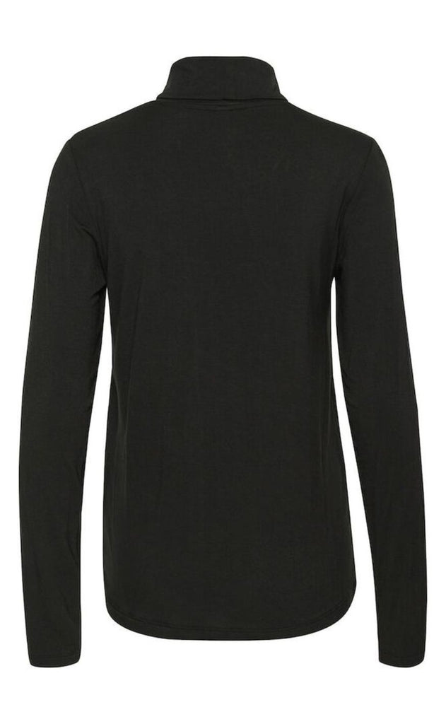 Culture Bluse - Poppy Rollneck - Black