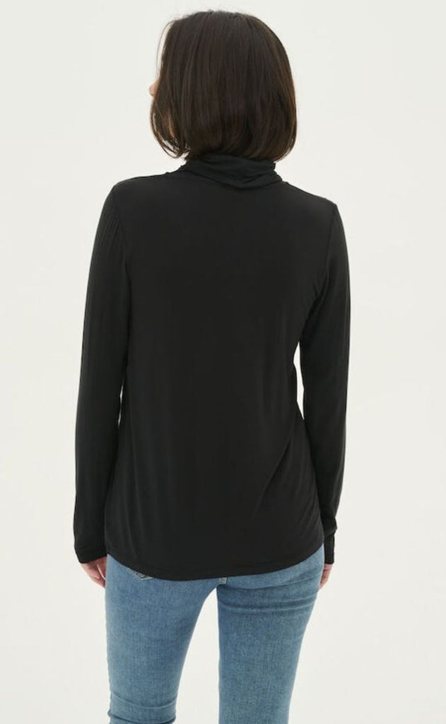 Culture Bluse - Poppy Rollneck - Black