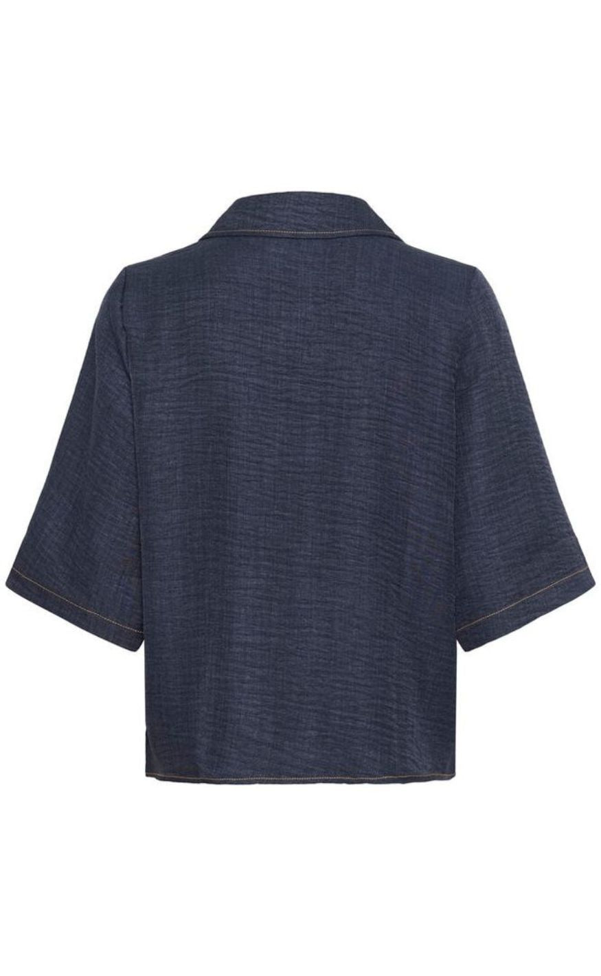 Culture Bluse - Unique - Medium Blue Wash