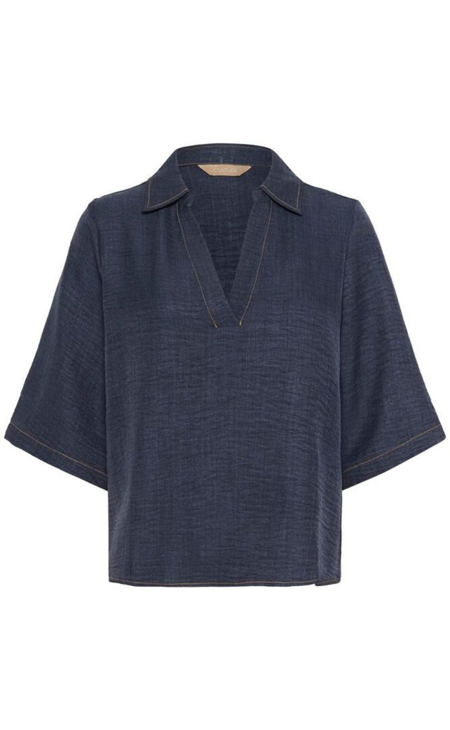Culture Bluse - Unique - Medium Blue Wash