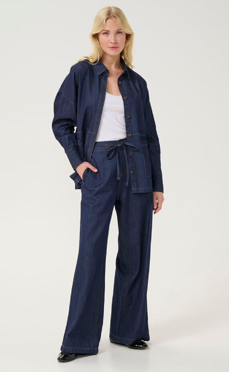 Culture Bukser - Avril Arpa - Rinse Wash
