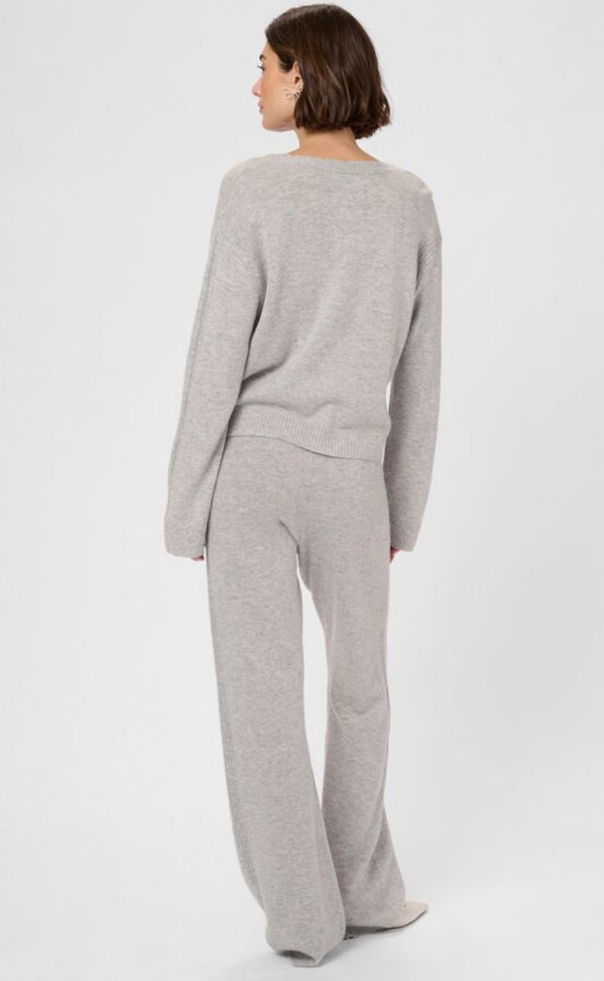 Culture Bukser - Bjanca Arrow - Mid Grey Melange