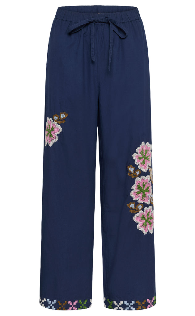 Culture Bukser - Breezy - Dress Blues