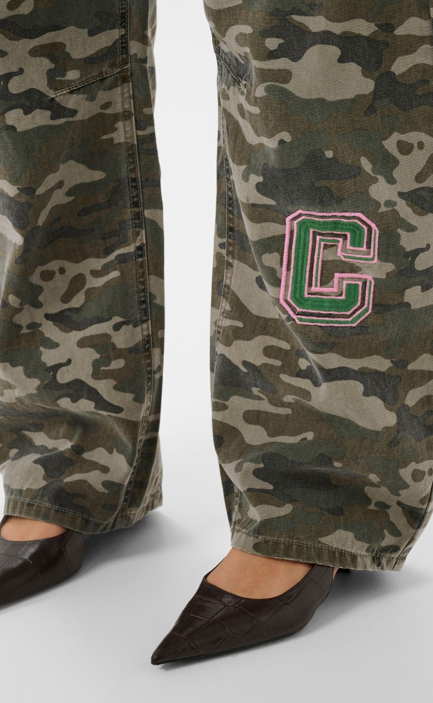 Culture Bukser - Camilja Barrel - Camouflage